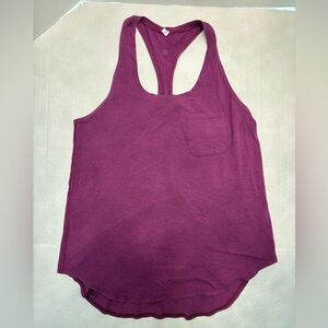 Lululemon Yogi Racerback Tank Top Plum Purple 6 Cotton Workout Yoga Activewear